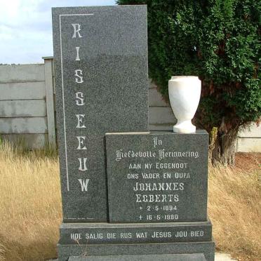 RISSEEUW Johannes Egberts 1894-1980