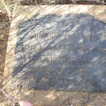 BREYTENBACH Johanna Jacomina Jacoba nee WOLMARANS 1827-1893