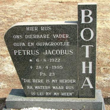 BOTHA Petrus Jacobus 1922-1995