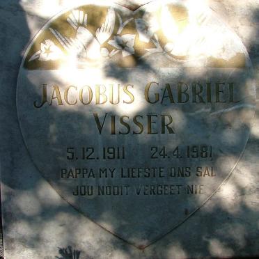 VISSER Jacobus Gabriel 1911-1981