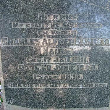 NAUDE Charles Alfred Barnett 1911-1948