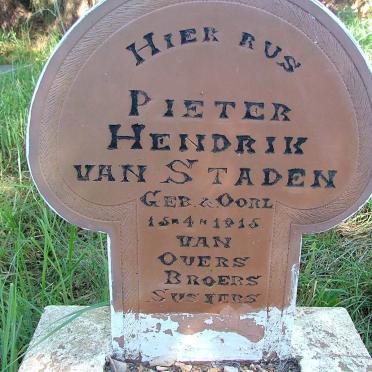 STADEN Pieter Hendrik, van 1915-1915