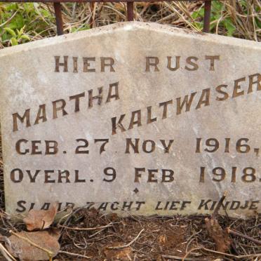 KALTWASER Martha 1916-1918