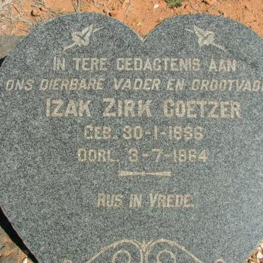 COETZER Izak Zirk 1886-1964