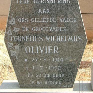 OLIVIER Cornelius Wilhelmus 1914-1992 