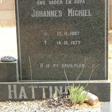 HATTINGH Johannes Michiel 1907-1977