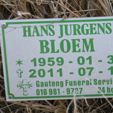 BLOEM Hans Jurgens 1959-2011