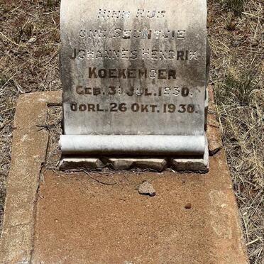 KOEKEMOER Johannes Hendrik 1930-1930
