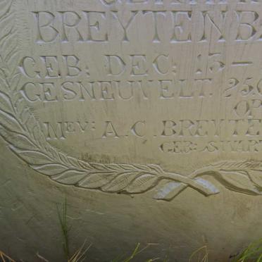 BREYTENBACH Frederick Gerhardus 1867-1900 &amp; A.C. SWARTS