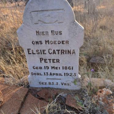 PETERS Elsie Catrina 1861-1925
