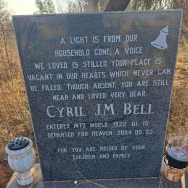 BELL Cyril J.M. 1922-2004