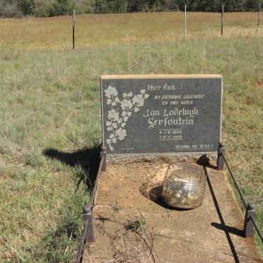 SERFONTEIN Jan Lodewyk 1884-1959
