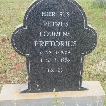 PRETORIUS Petrus Lourens 1909-1986
