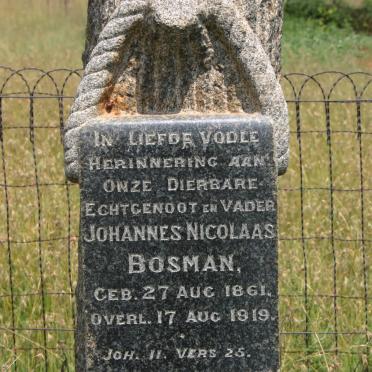 BOSMAN Johannes Nicolaas 1861-1919