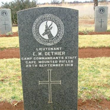 DETHIER E.M. -1918