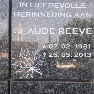 REEVE Claude 1931-2013