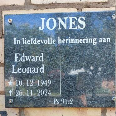 JONES Edward Leonard 1949-2024