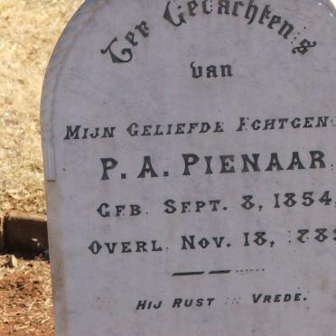 PIENAAR P.A. 1854-1889