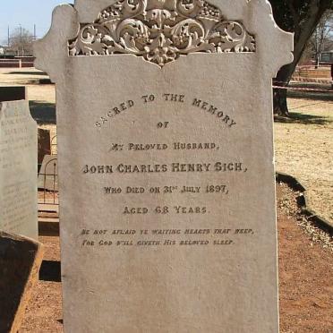 SICH John Charles Henry -1897