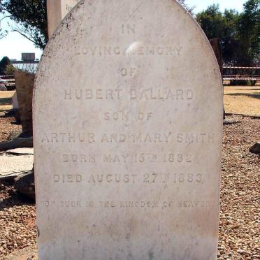 SMITH Hubert Ballard 1882-1883