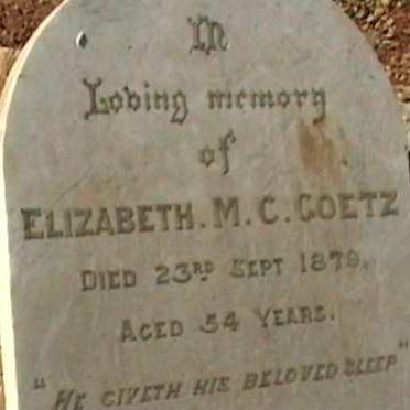 GOETZ Elizabeth M.C. -1879