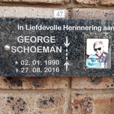 SCHOEMAN George 1990-2016
