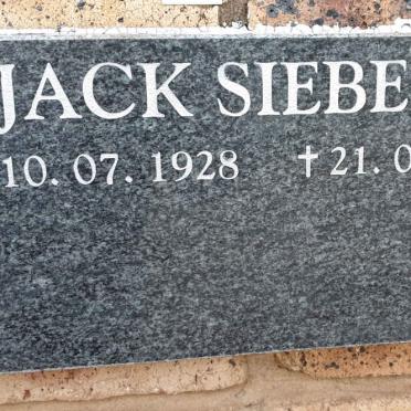 SIEBERT Jack 1928-2010