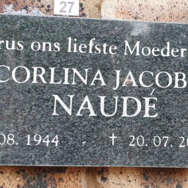 NAUDÉ Corlina Jacoba 1944-2012