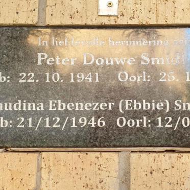 SMIDT Peter Douwe 1941-2015 &amp; Claudina Ebenezer 1946-2018