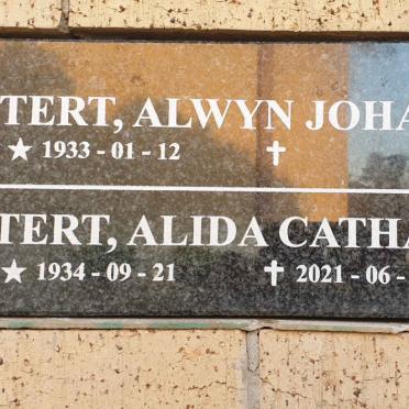 MOSTERT Alwyn Johannes 1933- &amp; Alida Catharine 1934-2021
