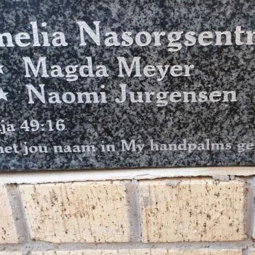 MEYER Magda :: JURGENSEN Naomi