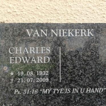 NIEKERK Charles Edward, van 1932-2009