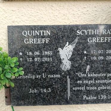 GREEFF Quintin 1985-2011 :: GREEFF Scythe Rave 2011-2011