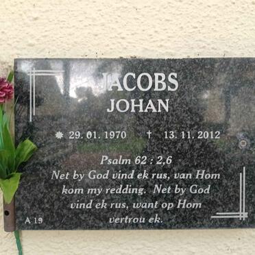 JACOBS Johan 1970-2012