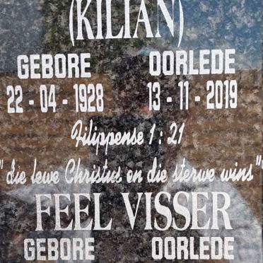 VISSER Feel 1926-2022 & Martie KILIAN 1928-2019