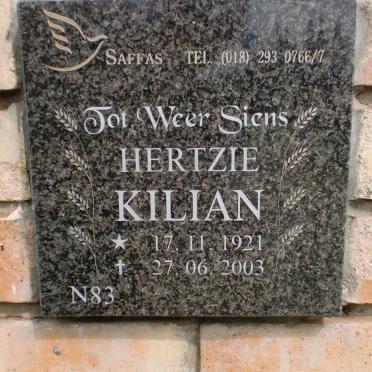 KILIAN Hertzie 1921-2003