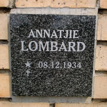 LOMBARD Annatjie 1934-