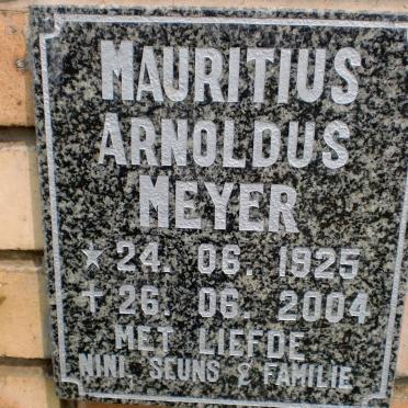 MEYER Maritius Arnoldus 1925-2004