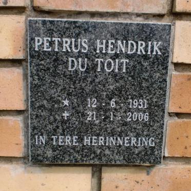 TOIT Petrus Hendrik, du 1931-2006
