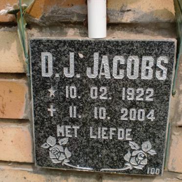 JACOBS D.J. 1922-2004