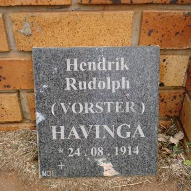 HAVINGA Hendrik Rudolph 1914-