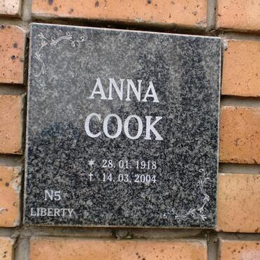 COOK Anna 1918-2004