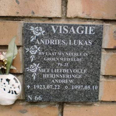 VISAGIE Andries Lukas 1923-1997