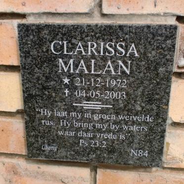 MALAN Clarissa 1972-2003