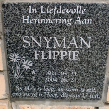 SNYMAN Flippie 1921-2004