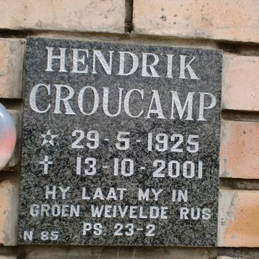 CROUCAMP Hendrik 1925-2001
