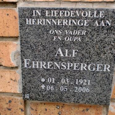 EHRENSPERGER Alf 1921-2006