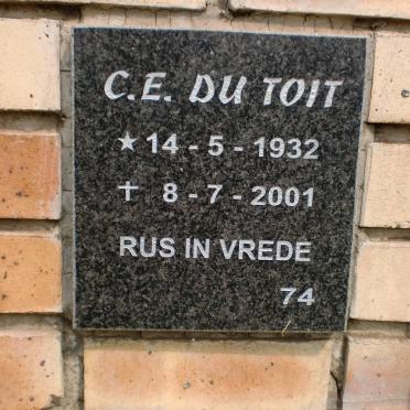 TOIT C.E., du 1932-2001