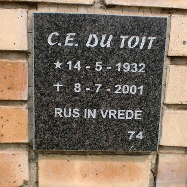 TOIT C.E., du 1932-2001