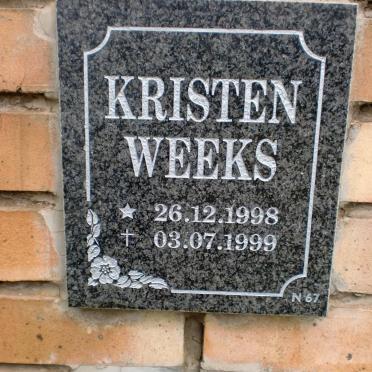 WEEKS Kristen 1998-1999